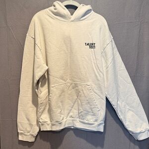 TALENTLESS Cream Hoodie for Men